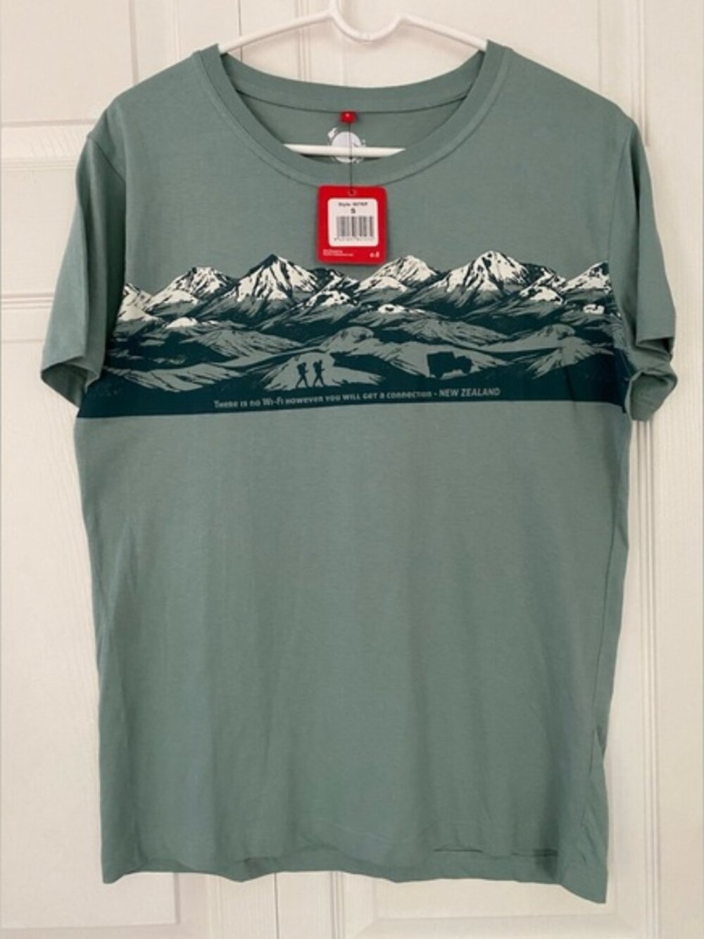 Kiwi Planet Wild Kiwi Mens New Zealand T Shirt - Mountains size Small